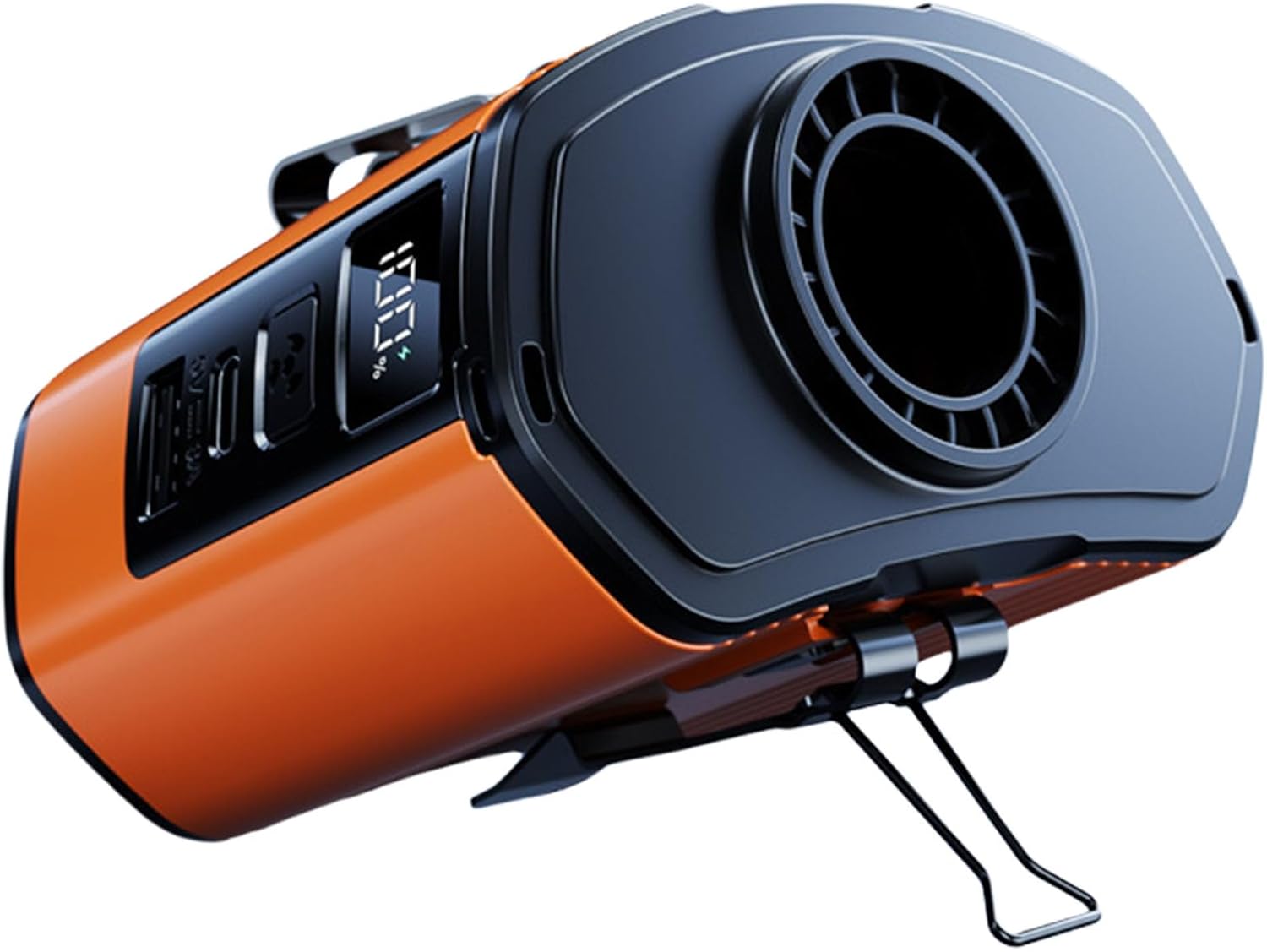 Wearable Waist Fans 12000mAh Clip Fans Rechargable Cooling Fan ABS Texture Portable Fan Present for Sports Enthusiasts