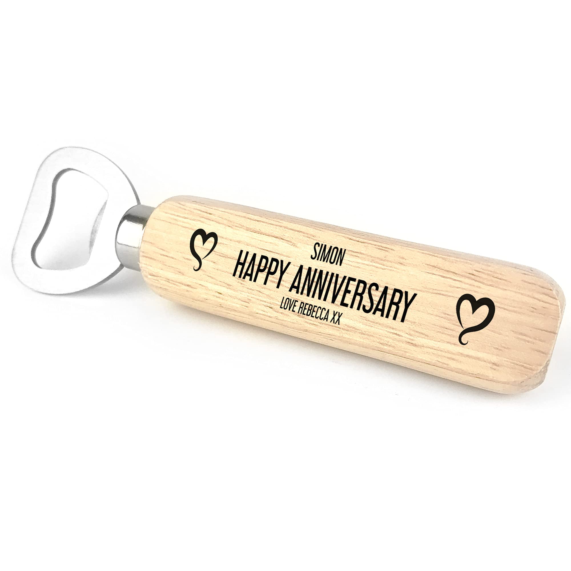 Husband Wife Anniversary Personalised Gift for Him Her Couple Bottle Opener