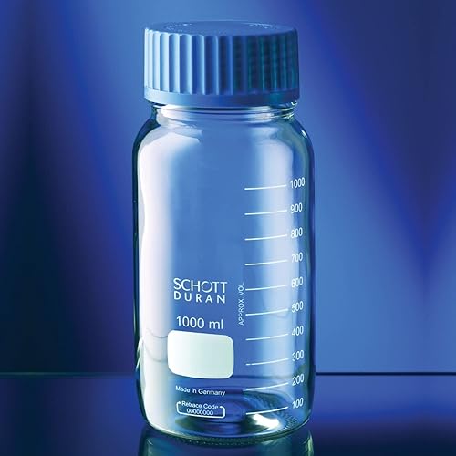 CHEMGLA - Botellas - GLS 80 Hilo - Boca ancha - Grado - Duran - 169.1 fl oz, EA1