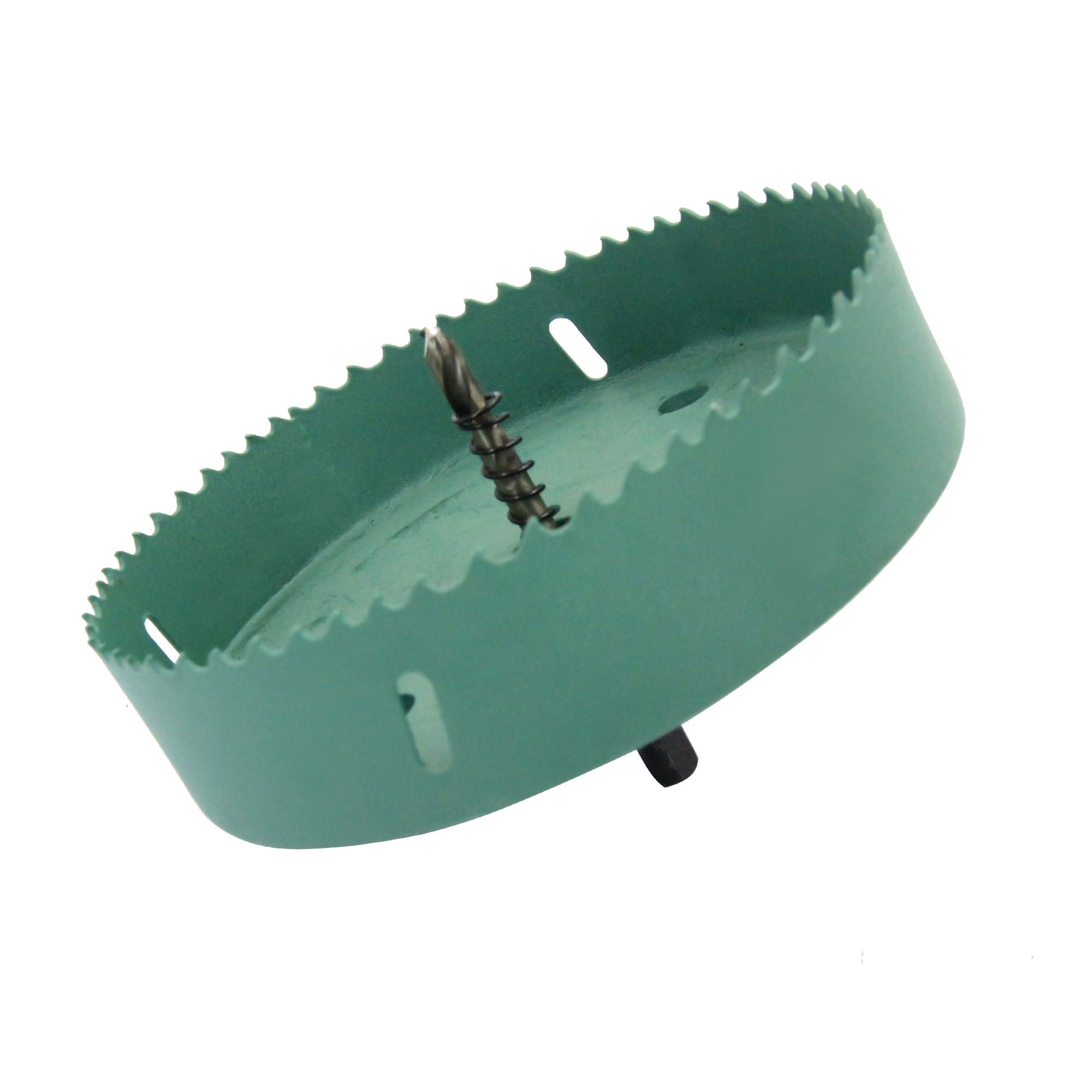 155 mm hole saw LAIWEI hole cutter with 6.1" HSS ring hole drill for cutting holes in wood, plasterboard, aluminium profiles, PVC and other materials(6-1/8") — image 1