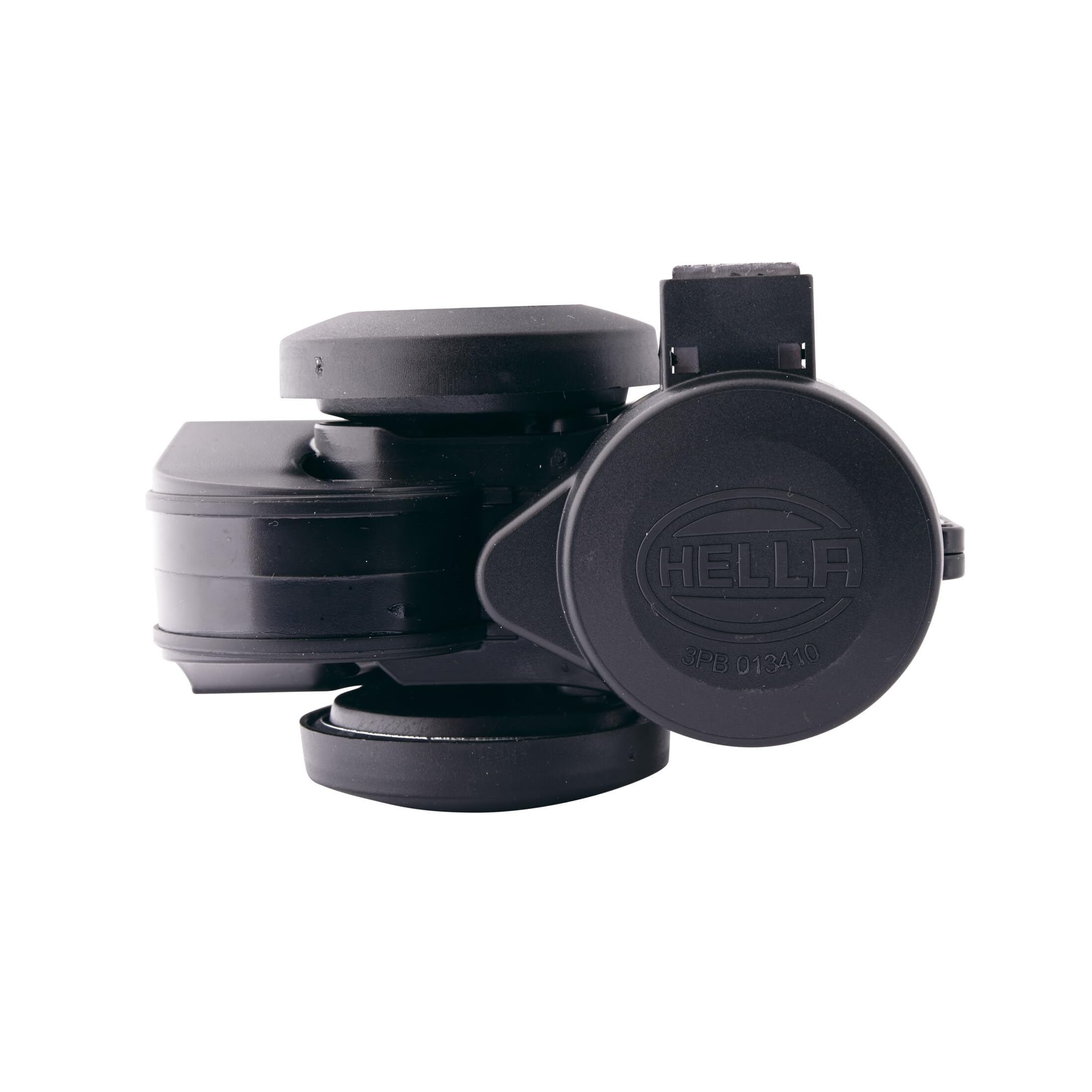 HELLA Clacson CA26,12V,115dB(A),Gamma frequenze,520/660Hz,Tono alto,elettrico-pneumatico,Colore alloggiamento/sede,nero,Quantità,1,3PB 013 410-081