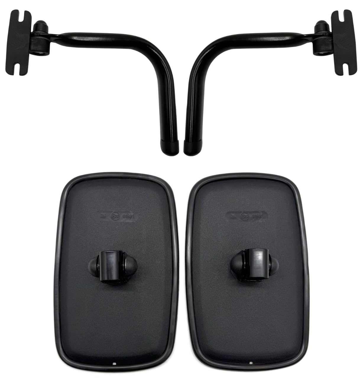 2 espejos retrovisores exteriores ø18 Bagger Transporter Traktor 230 x 145 mm Soporte de espejo