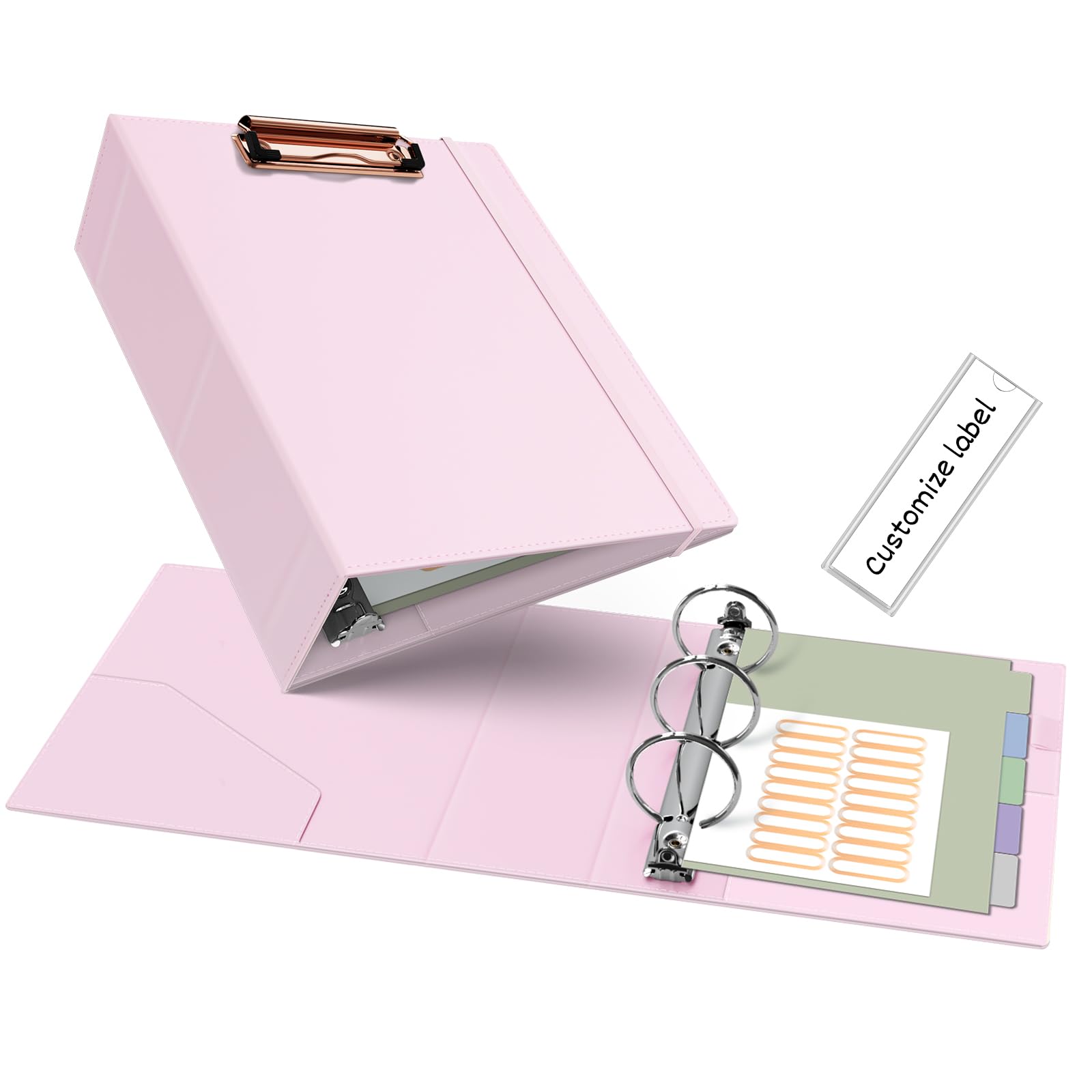 Ospelelf Mini 3 Ring Clipboard Binder