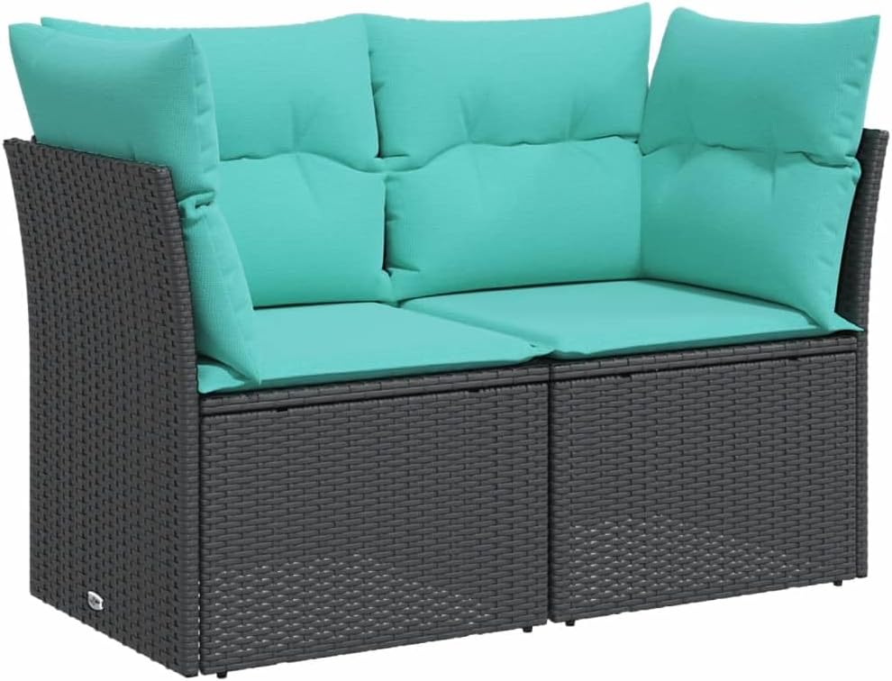 vidaXL Chill in Style: Modern Outdoor Couch, Cozy Lounge Chair, Tough Rattan, Weather-Proof for Patio Fun
