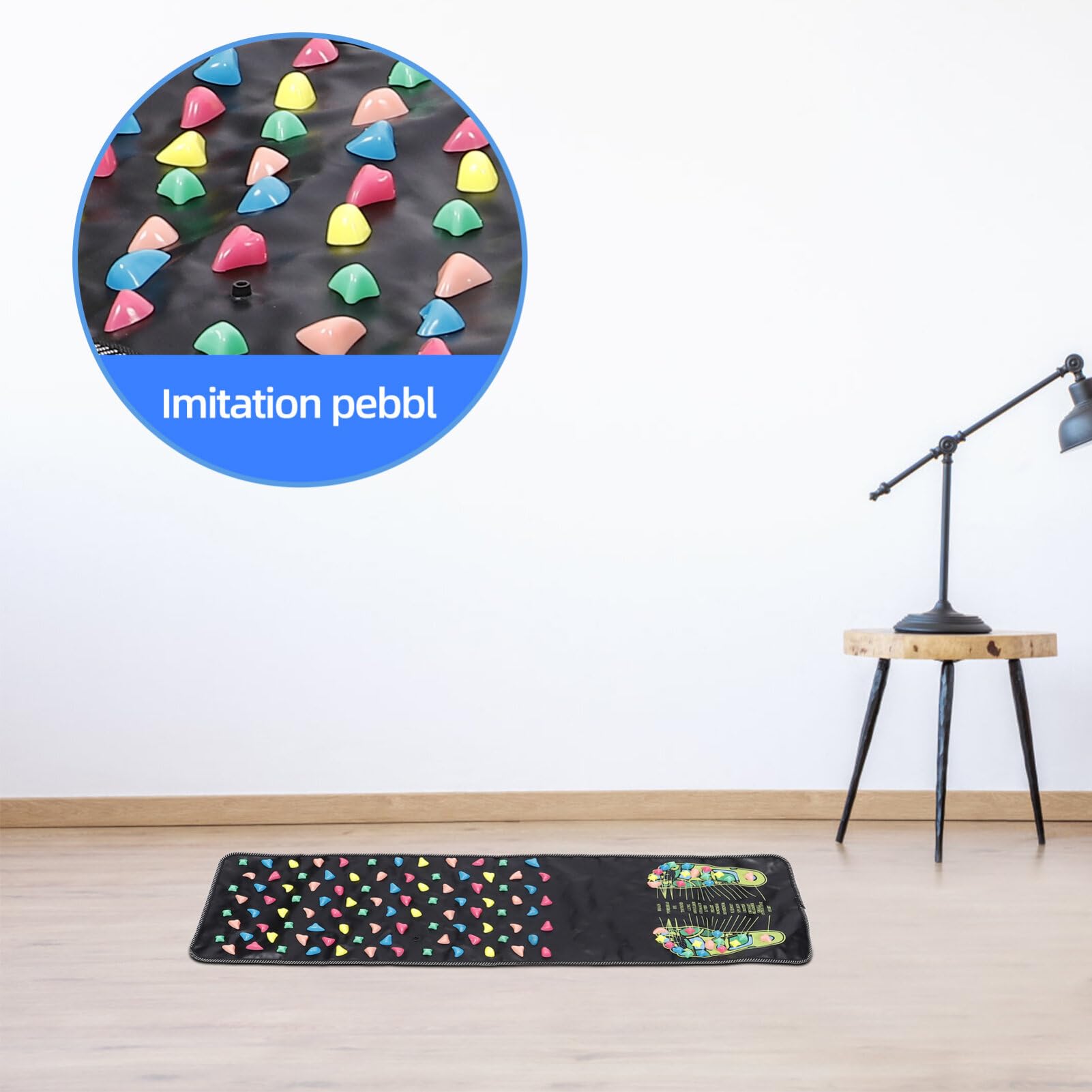 Fußmassage Matte zur Druckpunkt Stimulation, Faltbar, Künstliches Leder, Pp