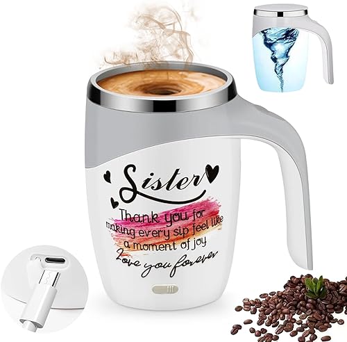 Teebacco Taza de café magnética automática autoagitable, taza mezcladora eléctrica, perfecta para café, leche, cacao y otras bebidas, regalo