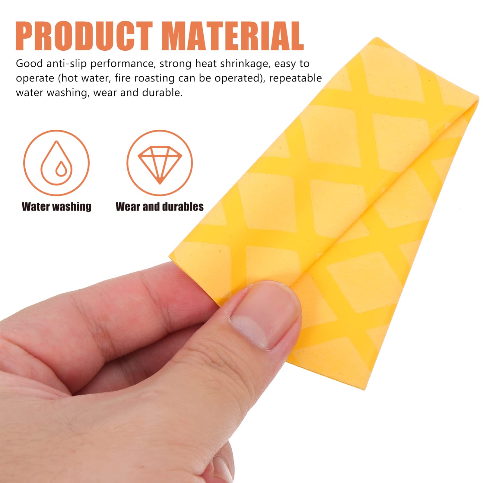 Toddmomy 2Pairs Slip Drumstick Covers Durable Grips for Enhanced Performance for Drummers Jazz Rock More Heat Shrink Wrap Safe Material Pattern