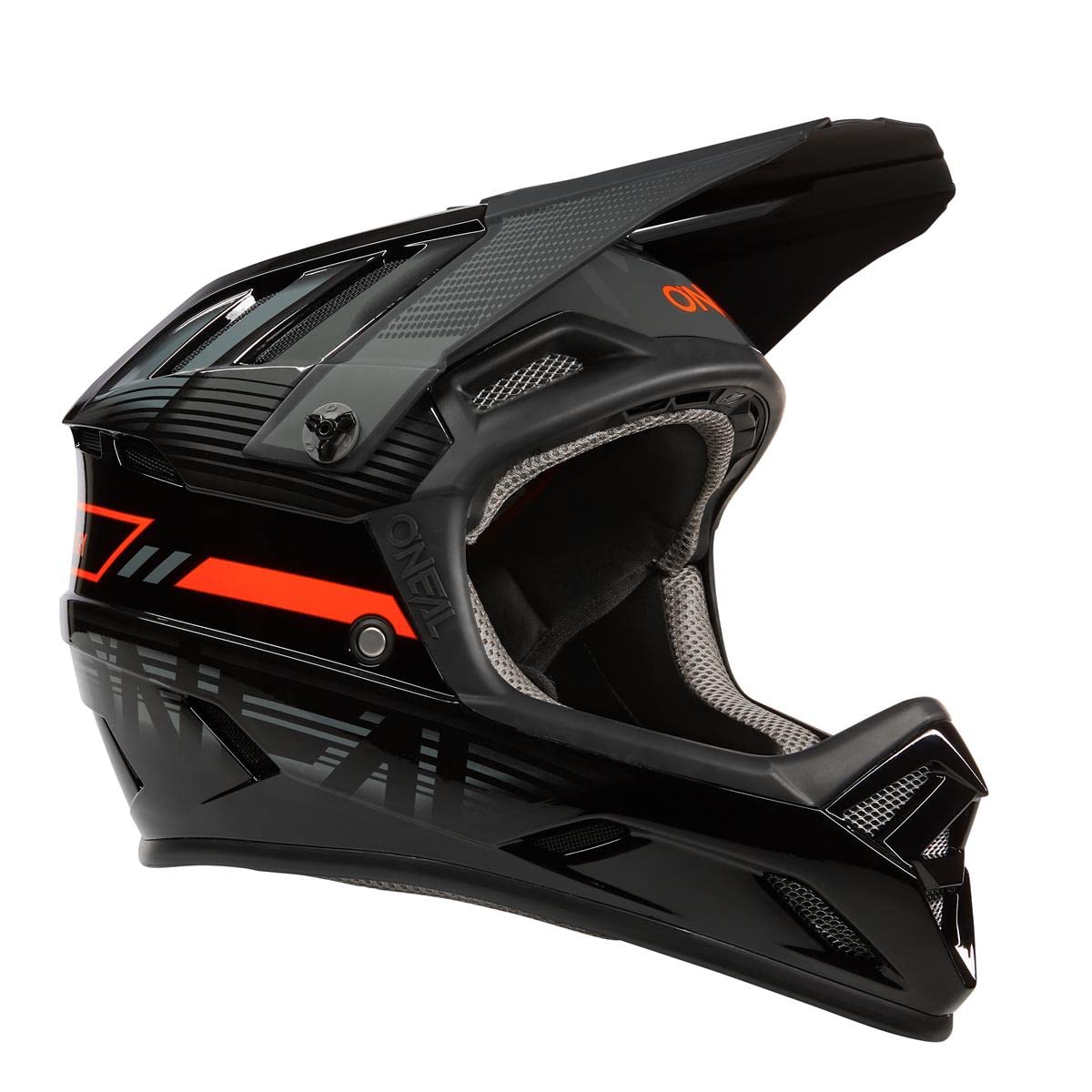 O'NEAL | Mountainbike-Helm | MTB Downhill | Robustes ABS, Ventilationsöffnungen für Luftstrom & Kühlung, ABS Außenschale | Backflip Helmet Eclipse | Erwachsene | Schwarz Grau | Größe XL