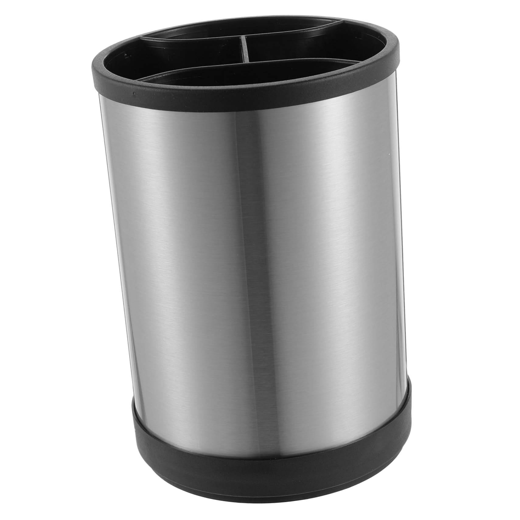 BEBEMOKO Organizador giratorio de utensilios de cocina de acero inoxidable, soporte multifuncional para cucharas de cocina y vajilla, solución de almacenamiento de cocina