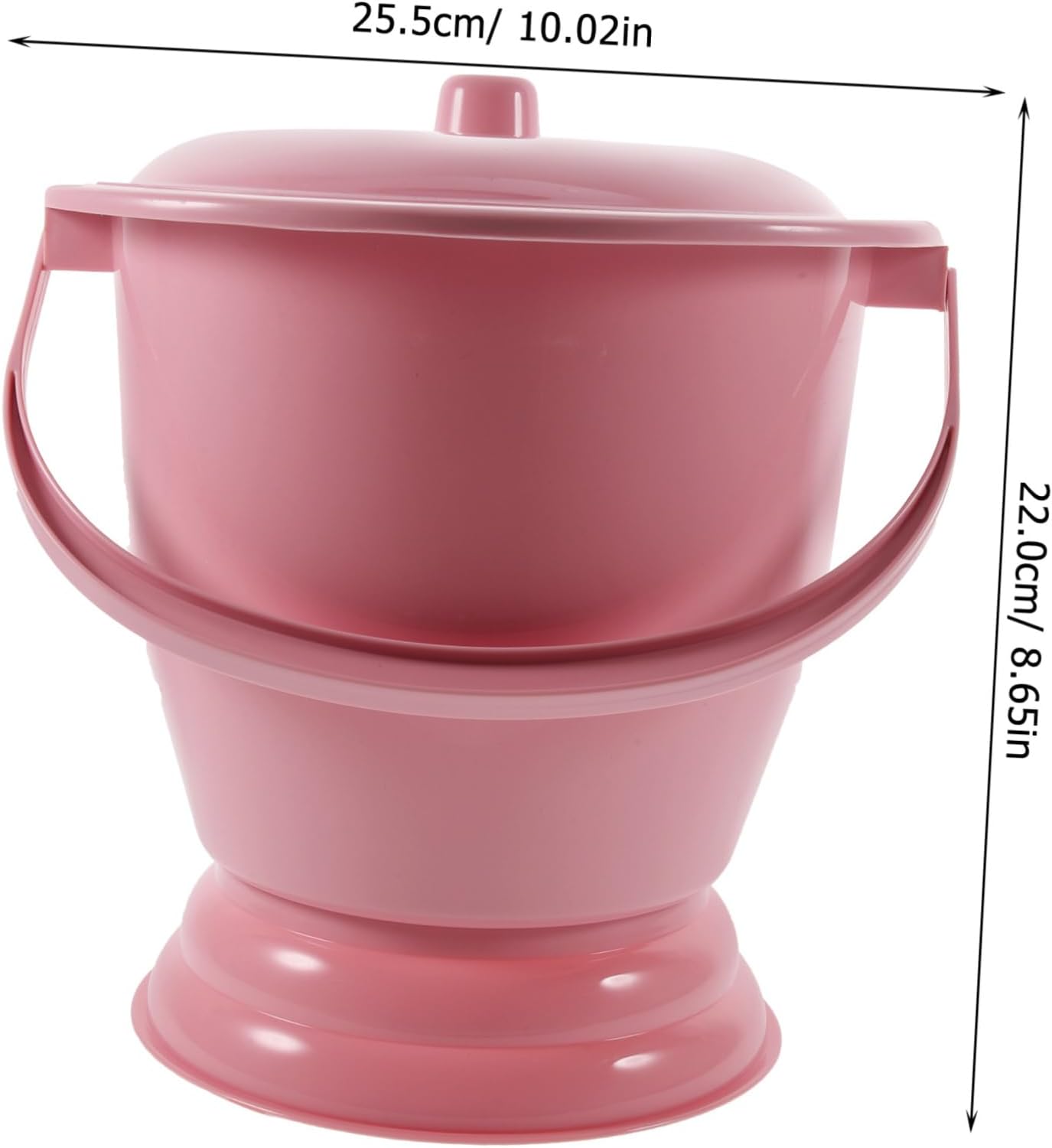 1Pc Handheld Potty with Cover Portable Urinal Bucket for Home Travel Lightweight Design for Elderly Camping Use Made from Durable for and Convenience