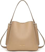 Montana West Medium Hobo Bucket Bag for Women - PU Leather Shoulder Purse with Detachable Crossbody Strap