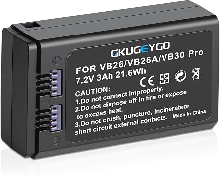 VB30 Replacement Lithium Battery for V1 PRO VB30 PRO VB26 VB26A VB26B V1 V860III V850III Series Flash
