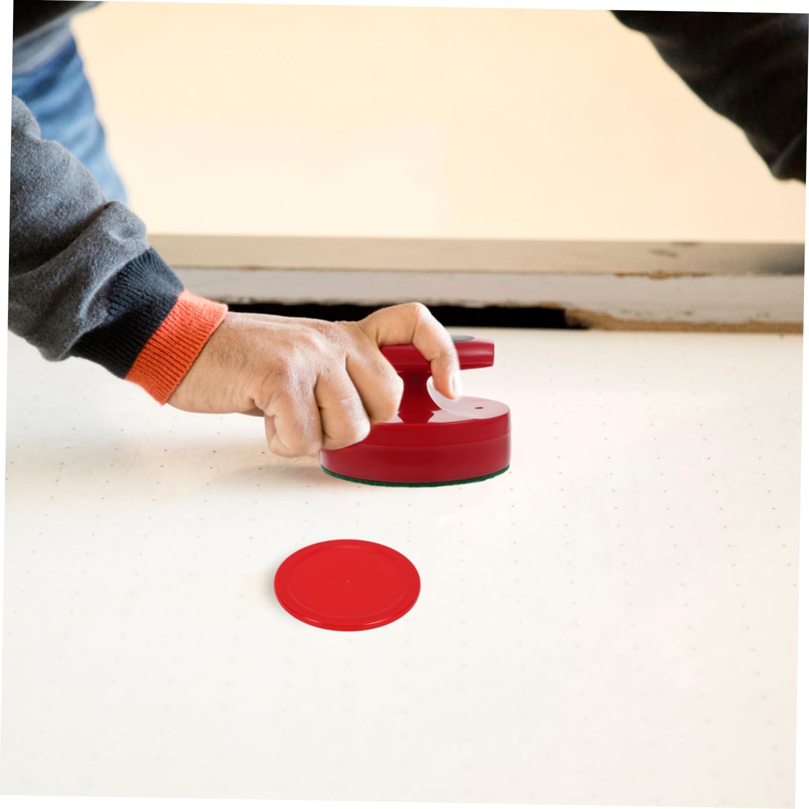Ensemble De Hockey sur Air Pousseurs De Hockey Rondelles Et Pagaies De Pagaies De sur Air Mini Rondelles De sur Flanelle Rouge