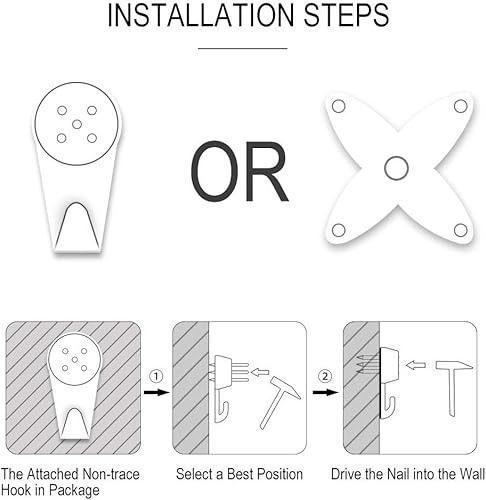 Miniatura 7 de Cesta de reloj colgante de color rojo manzana para cocina, dormitorio, sala de estar, se adapta a náuticas o campestres, 10 pulgadas