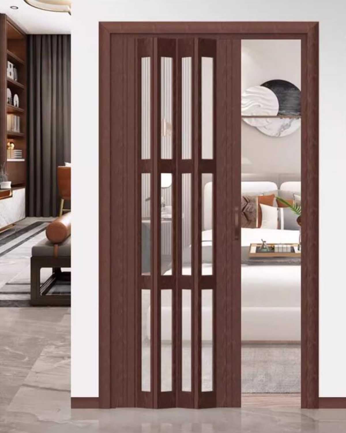 Porte pliante en PVC pour placard : masquez votre garde-manger facilement