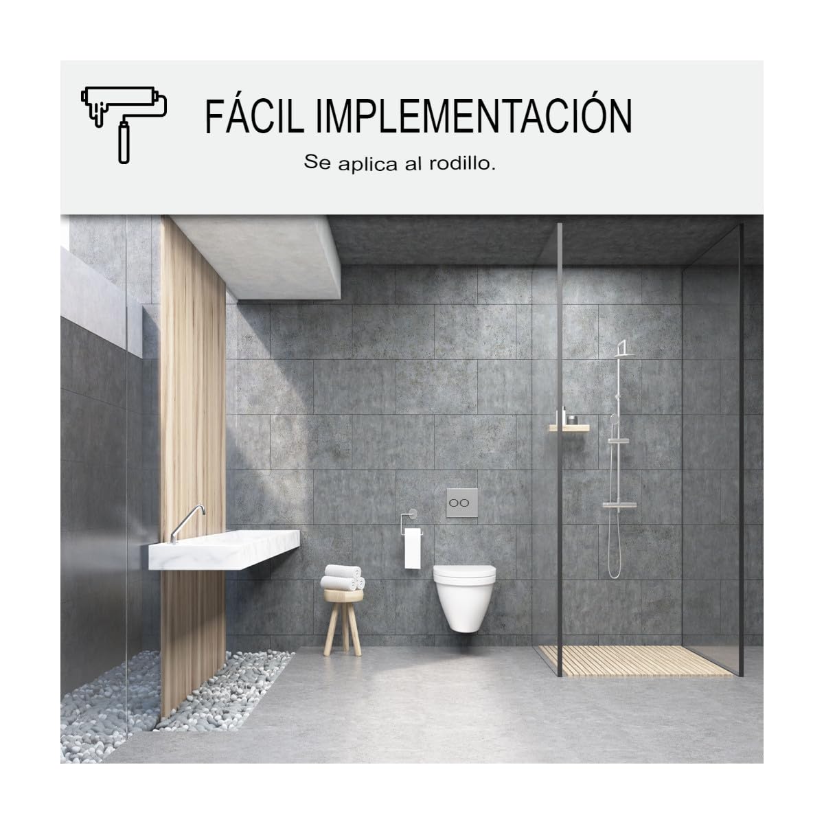 Impermeabilizante transparente para azulejos de ducha y baño - ARCACLEAR - 264-10 m² - ARCANE INDUSTRIES | Resina Transparente sobre Azulejos, Hormigón, Piedra, Impermeabilidad, Antideslizante, No Amarillo, Kit - Arcane Industries