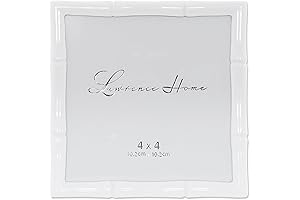Lawrence Frames Cast Metal Frame, White, 4x4 - Cast Elegance