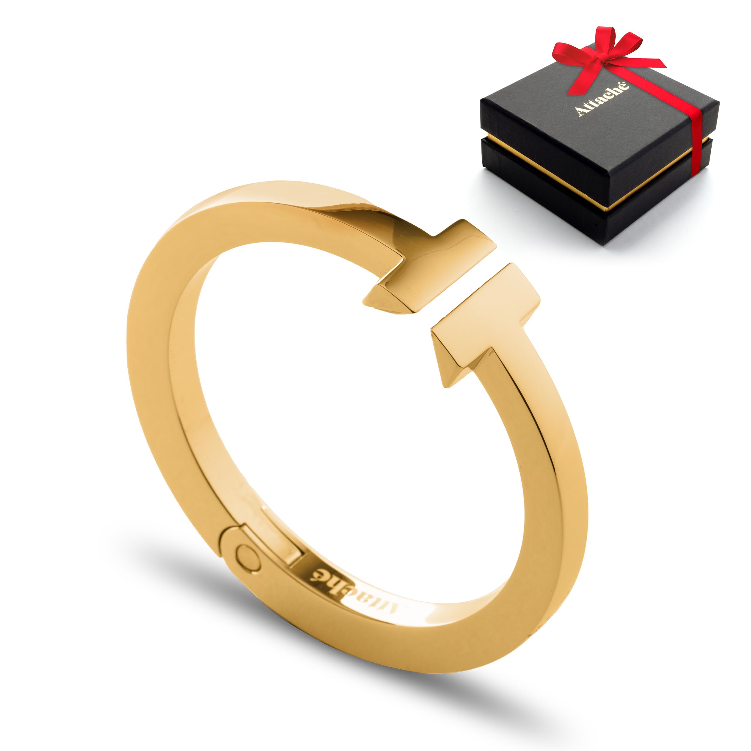 Attaché Purse Hook for Table - Portable Bag Hanger, Strong Durable Handbag Holder - 35lb Capacity Desk Hanger, Premium Bag Clip with Gift Box, Anti-Slip Car Tote Accessory - Aria Gold