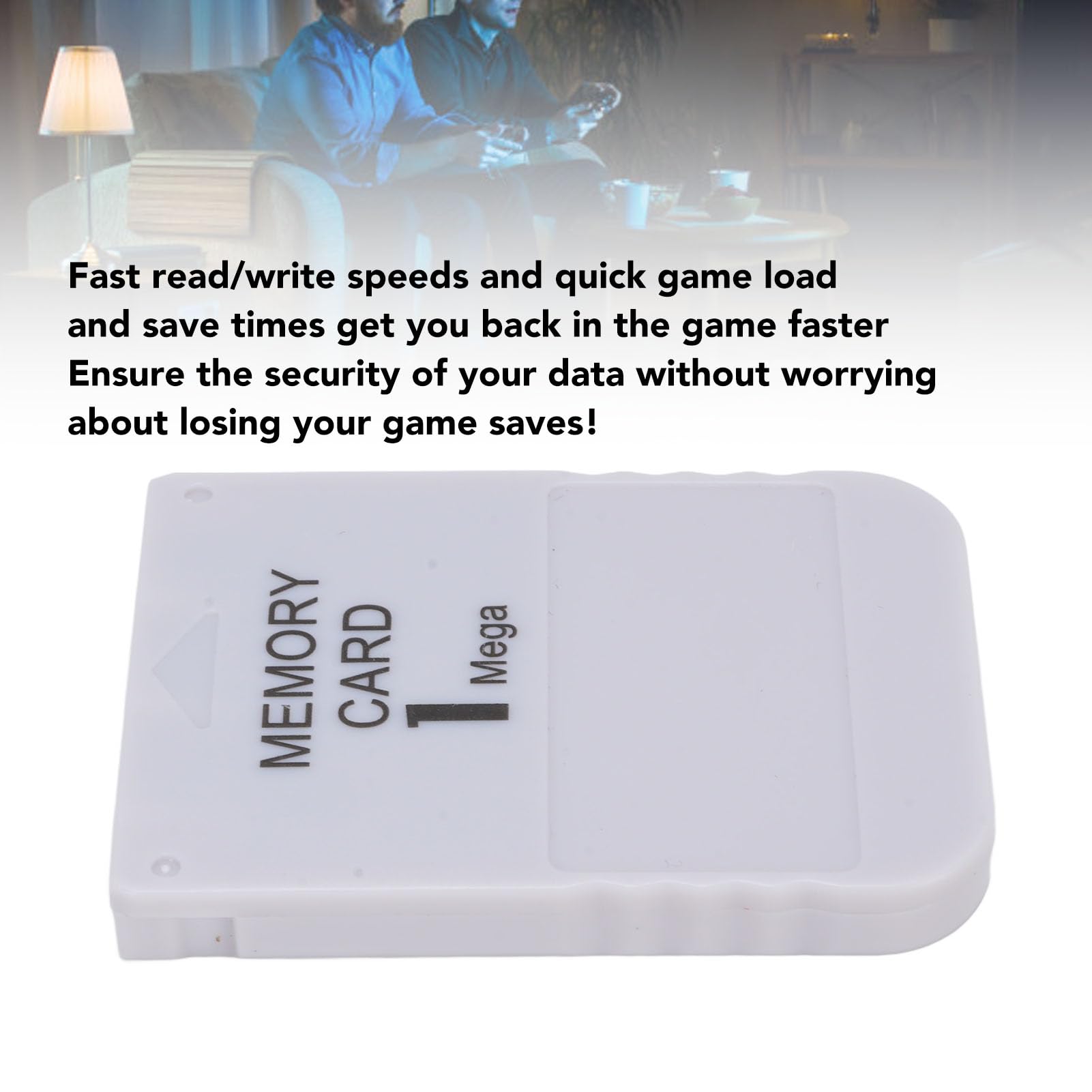 1 Méga Carte Mémoire, Stockage 1 Mo pour Jeux, Lecture/écriture Rapide, sécurité des Données, Léger et Compact, Compatible avec, Console de Jeu, 1 Méga Carte Mémoire (2
