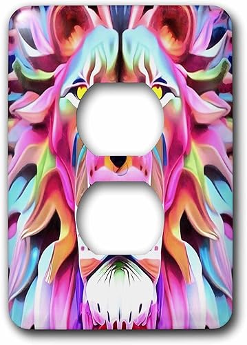 3dRose An Unreal Dreamlike Lion Fantasy Art - Light Switch Covers (lsp-377653-6)
