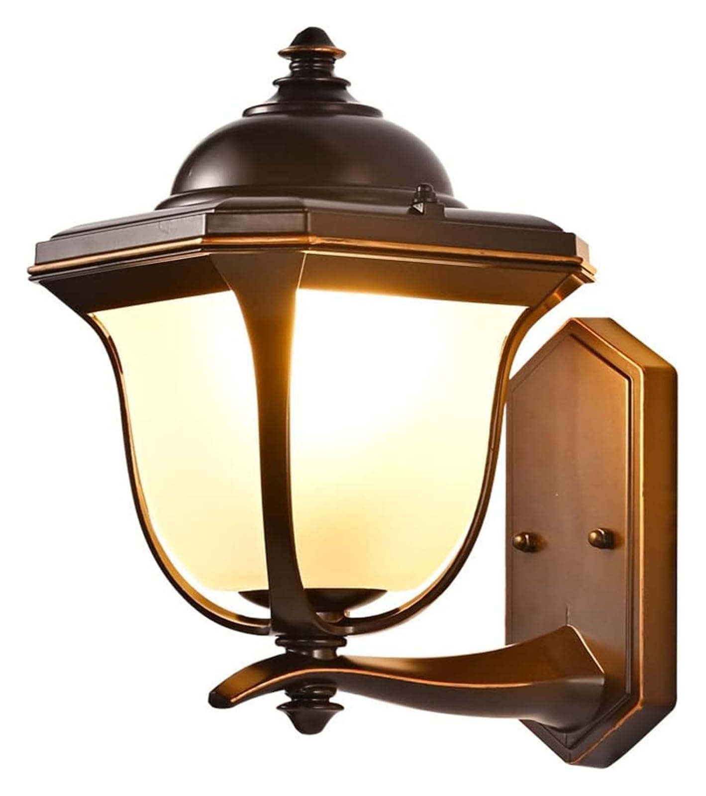 VGTLAKEX Wall Light Waterproof Outside Wall Sconce Vintage Lantern Outdoor Coach Light Antique Mount Porch Lamp with Glass Shade Garden