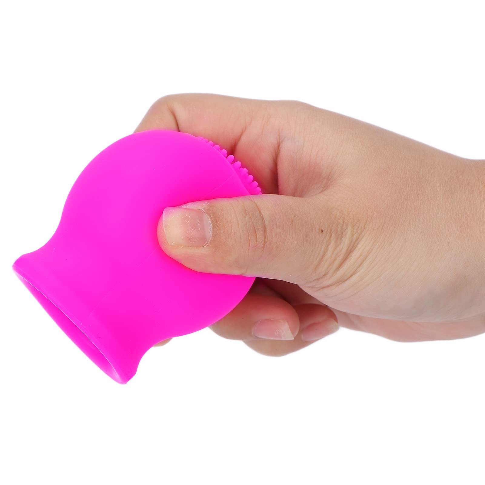 Appareil Plus Pulpeux pour les Lèvres, Rehausseur de Lèvres Beauté Plus Grande Bouche Rapidement Visage Propre Massage Pompe à Lèvres en Silicone avec Brosse(rose)