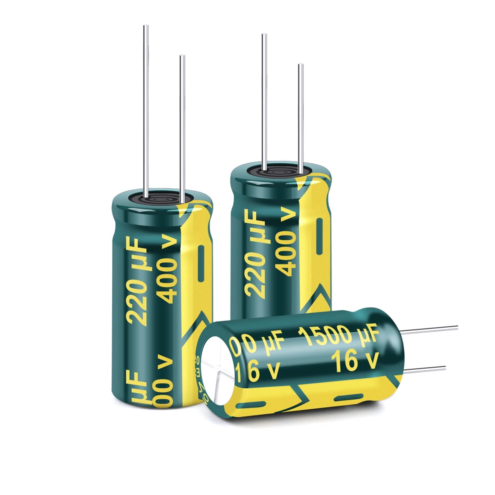 EFARMA Elektrolytkondensatoren, 10–20 Stück Aluminium-Elektrolytkondensator 400 V 220 uF Hochfrequenz-Niedrig-ESR-Kondensator, Größe 18 x 40 mm