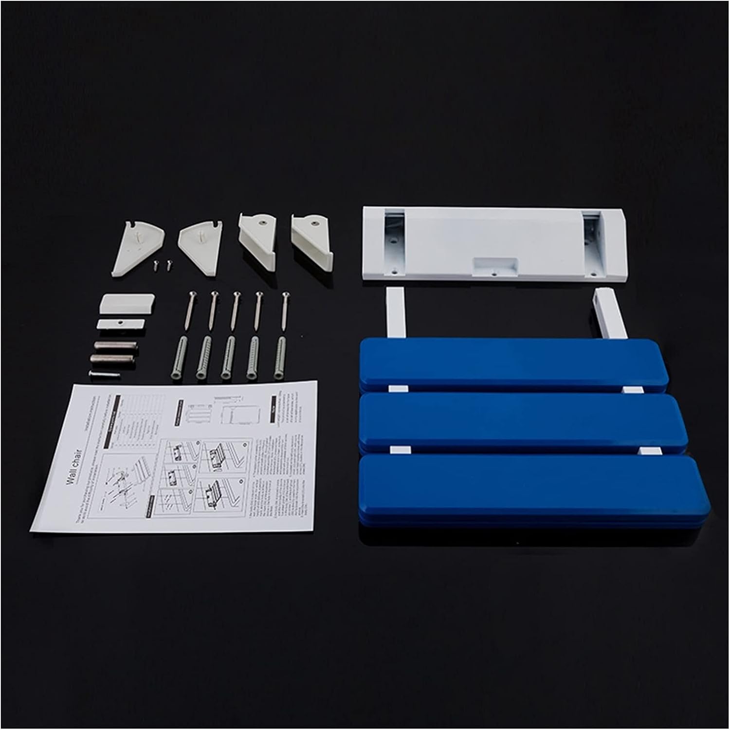 Wall Mounted Shower Seat Bathroom Relax Chair Shower Folding Seat Bath Folding Bench Shower Stool Toilet Aid Stool Qf Shop (Color : Y502)