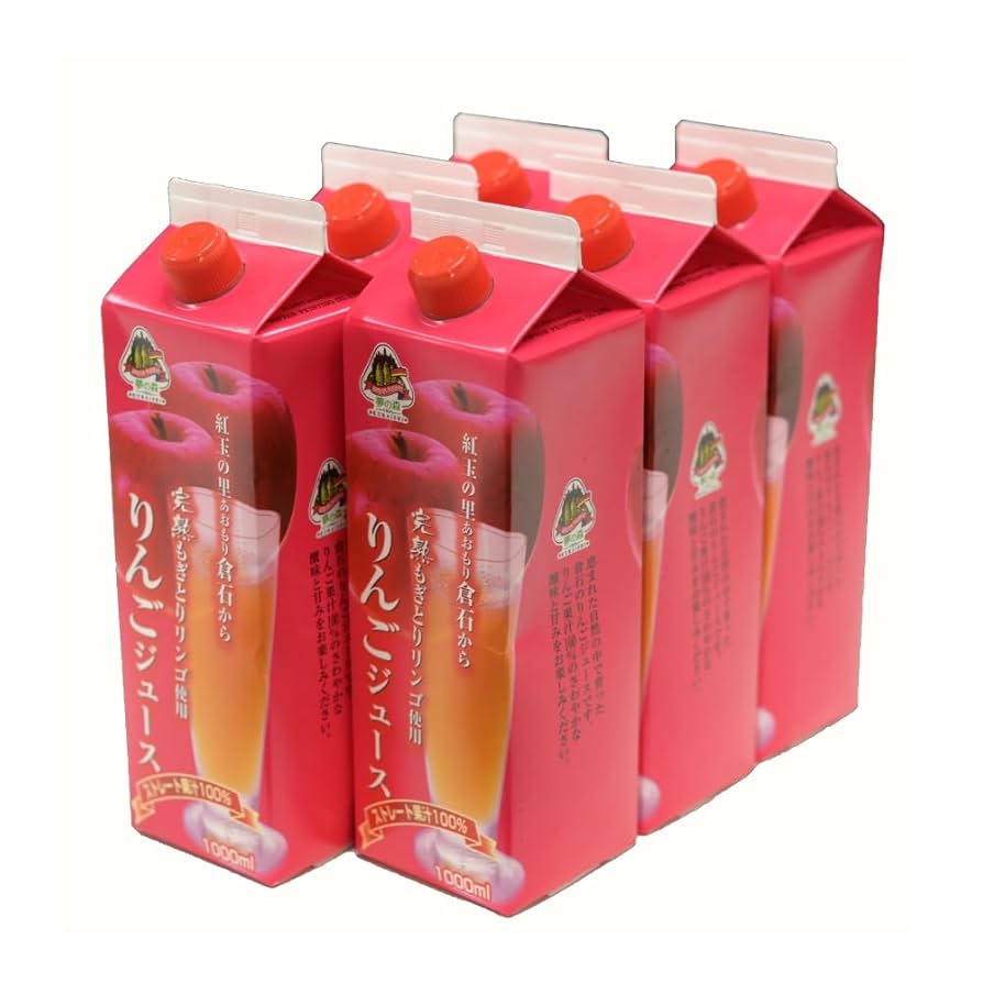 青森県産りんごジュース【ストレート果汁100%】㉝㉞1L×6本入　2箱 楽天市場】りんごジュース 青森 ストレート 720ml 6本 100