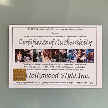 Amazon.co.jp: ナヨン直筆サイン入り2Lサイズ写真‥TWICE…Na-Yeon