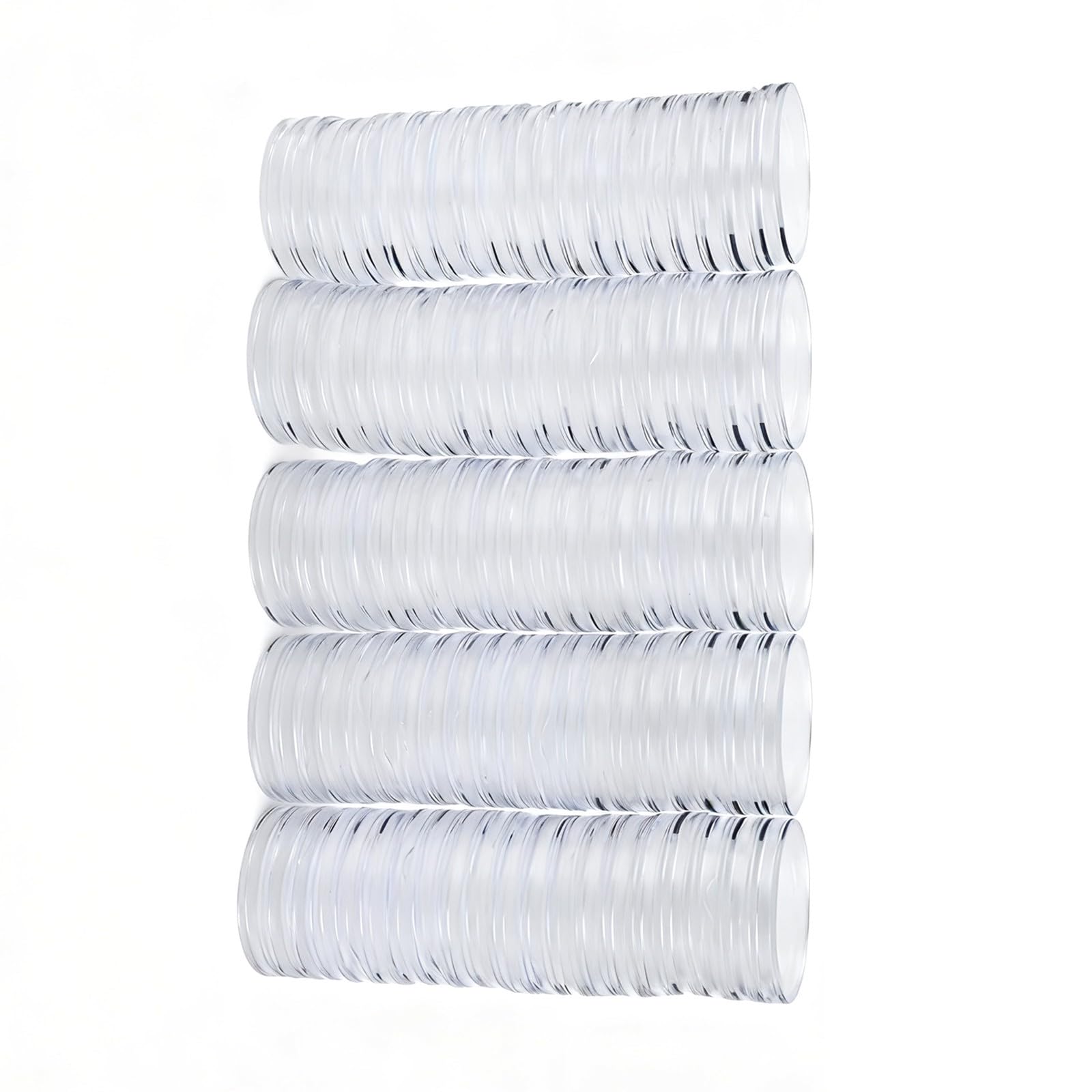 100 Cápsulas Transparentes De 35 Mm Para Monedas – Protección Contra Polvo Y Humedad, Reutilizables, Con Apertura Fácil En Media Luna