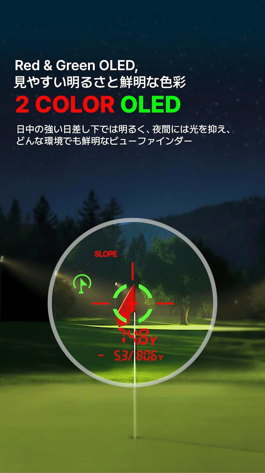 Amazon.co.jp: R2G MATE MiNi OLED Golf Laser Distance Meter, Golf