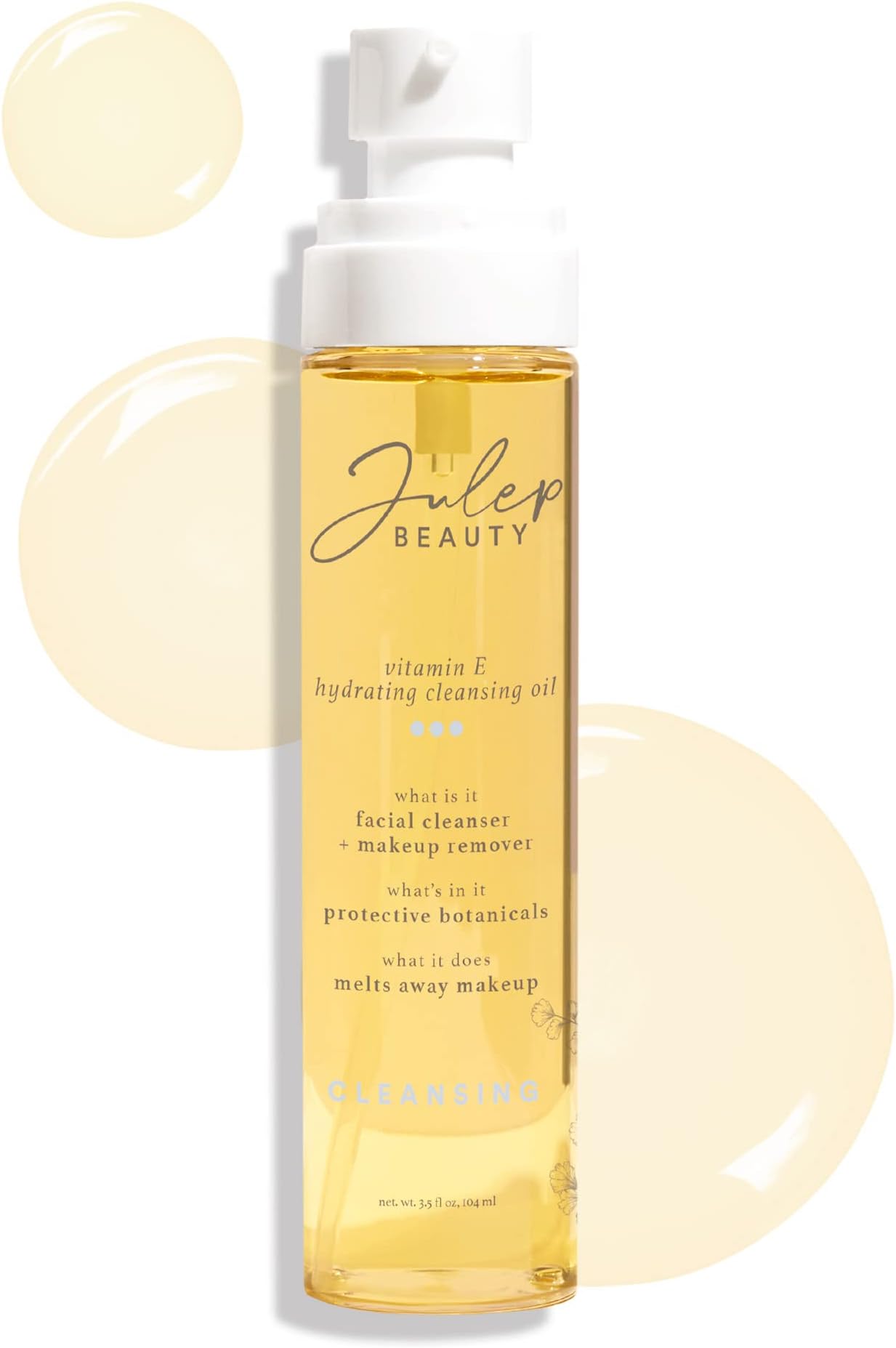 Julep (Full Size) - Bare Face Hydrating Cleansing Oil and Makeup Remover, Face Wash for Normal to Dry Sensitive Skin, More