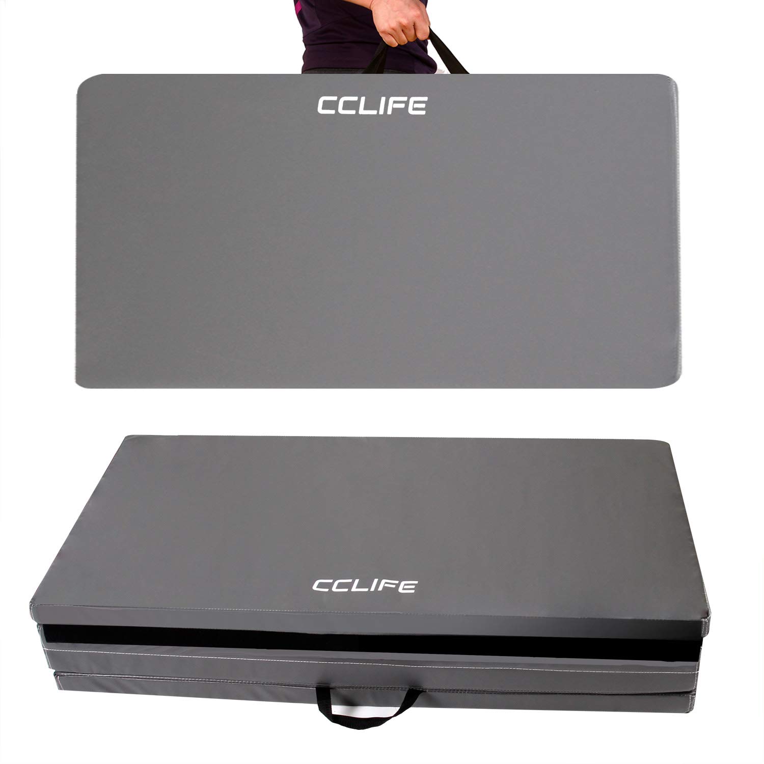 CCLIFE Turnmatte Weichbodenmatte Klappbar für zuhause Fitnessmatte Gymnastikmatte rutschfeste Sportmatte Spielmatte