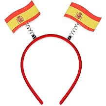 2026 Soccer World Cup Spain Flag Headband Game Day Cheering Spain Flag Hairband Funny Sports Fans Game Day Accessories