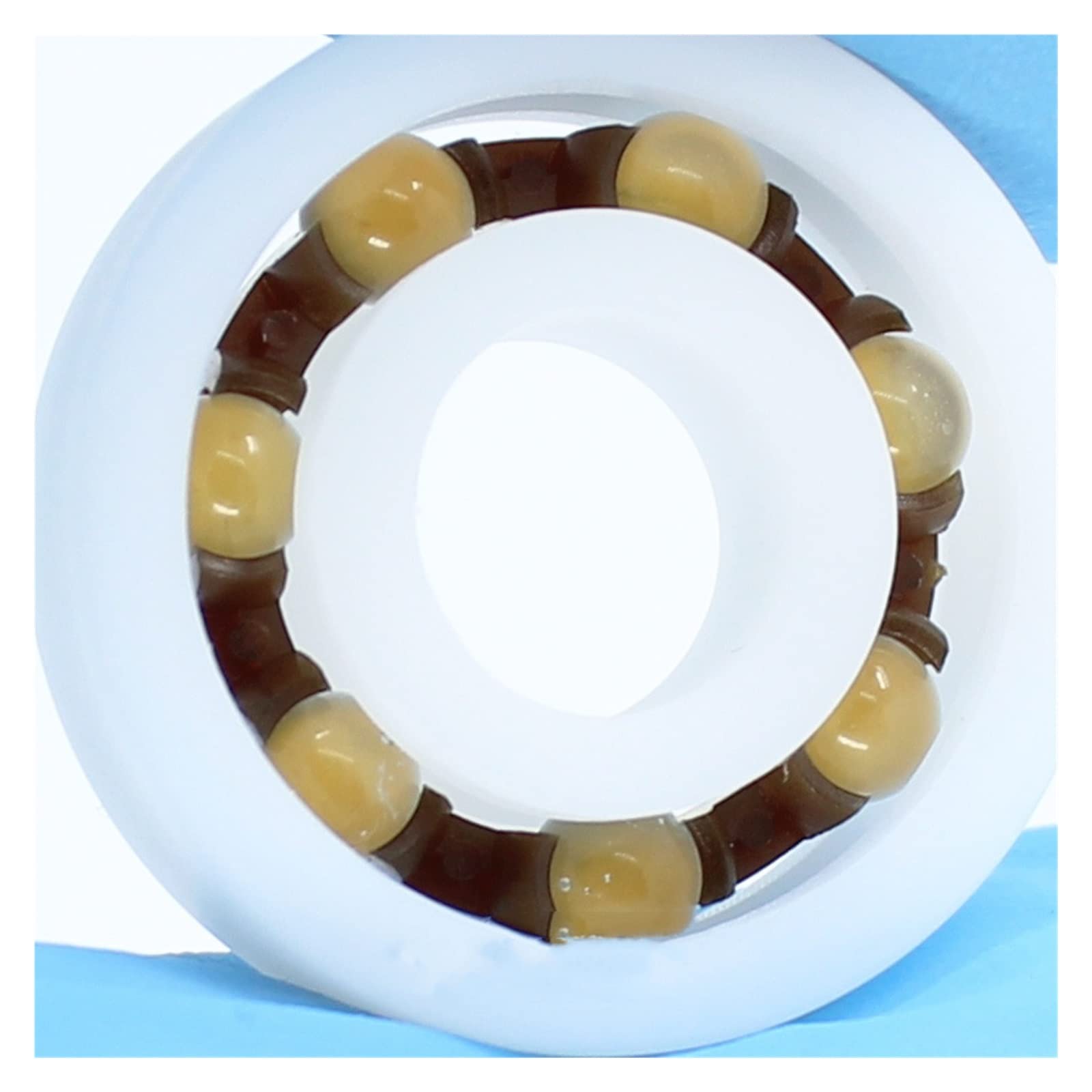 JEEFUSE 5PCS POM Bearing 683 684 685 686 687 688 689 Glass Balls Nylon Cage Plastic Ball Bearings (Length : POM688 8x16x4mm)