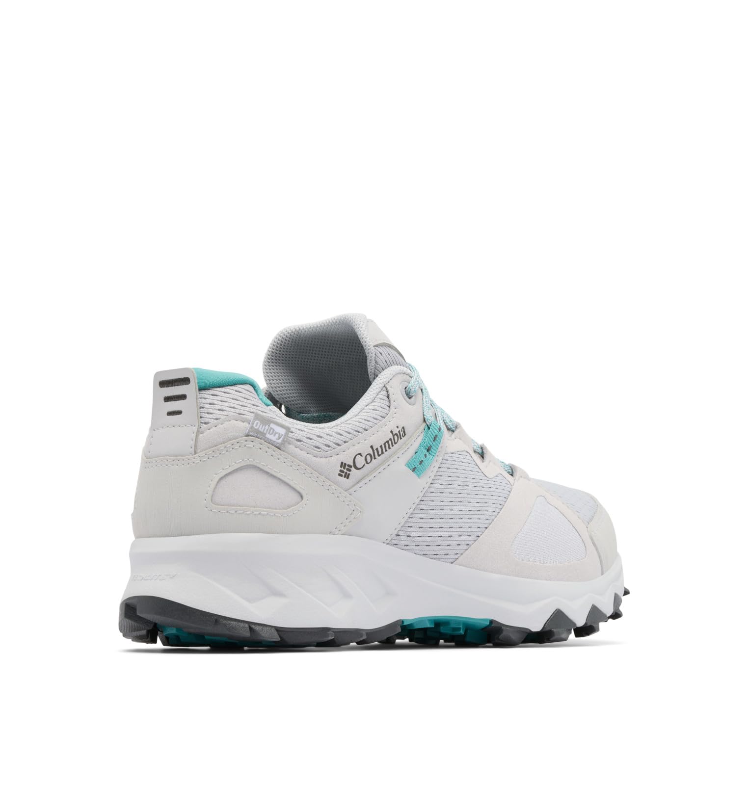 Columbia Womens Peakfreak Hera Outdry Waterproof Hiking Shoe, Cumulus Grey/Teal, 7.5