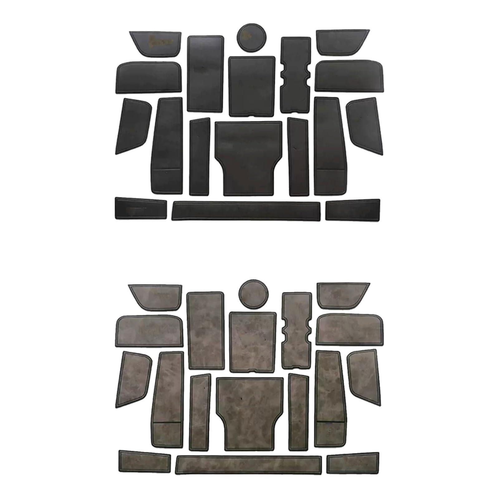 JARUMI For Huawei, for Aito M5 2022-2023 Accessories Car Door Central Console Water Cup Storage Box Gate Groove Mat Non-slip Mats Door Slot Mat(Black)