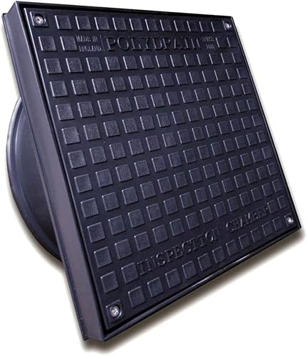 Underground Drainage Inspection Chamber Cover Square Manhole Drain Cover to a suit 320mm Riser Overall Size Including Frame 305mm x 305mm x 35mm