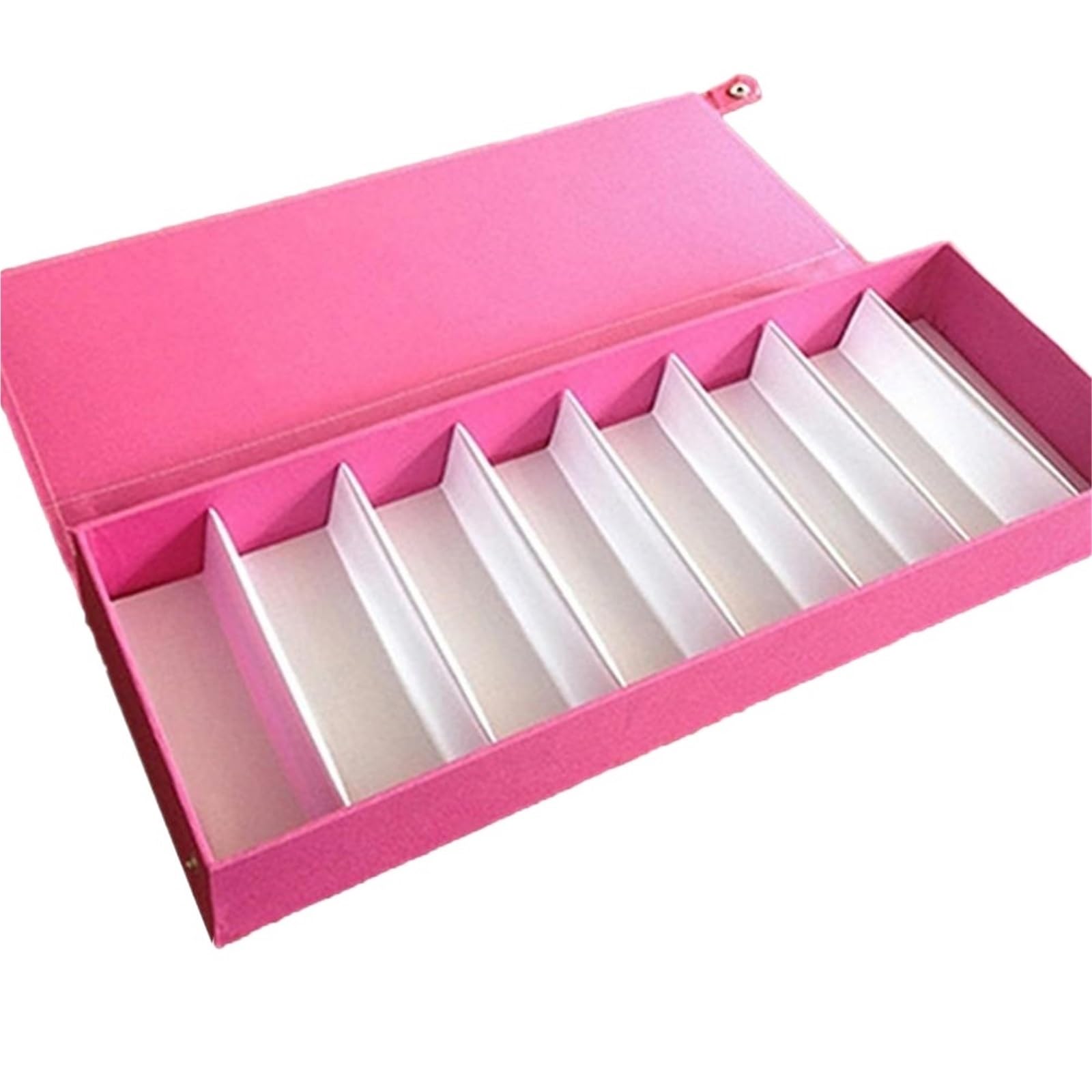 Bandeja expositora para gafas, Caja de almacenamiento joyas y gafas sol multicolor 8 rejillas(Pink)