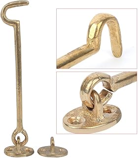 Window Latches Pure Copper Door and Window Window Hook Brace Hook Hook Door and Window Hookwindow Hook Brass Chinese Hook Hook Nail (Brass Color)