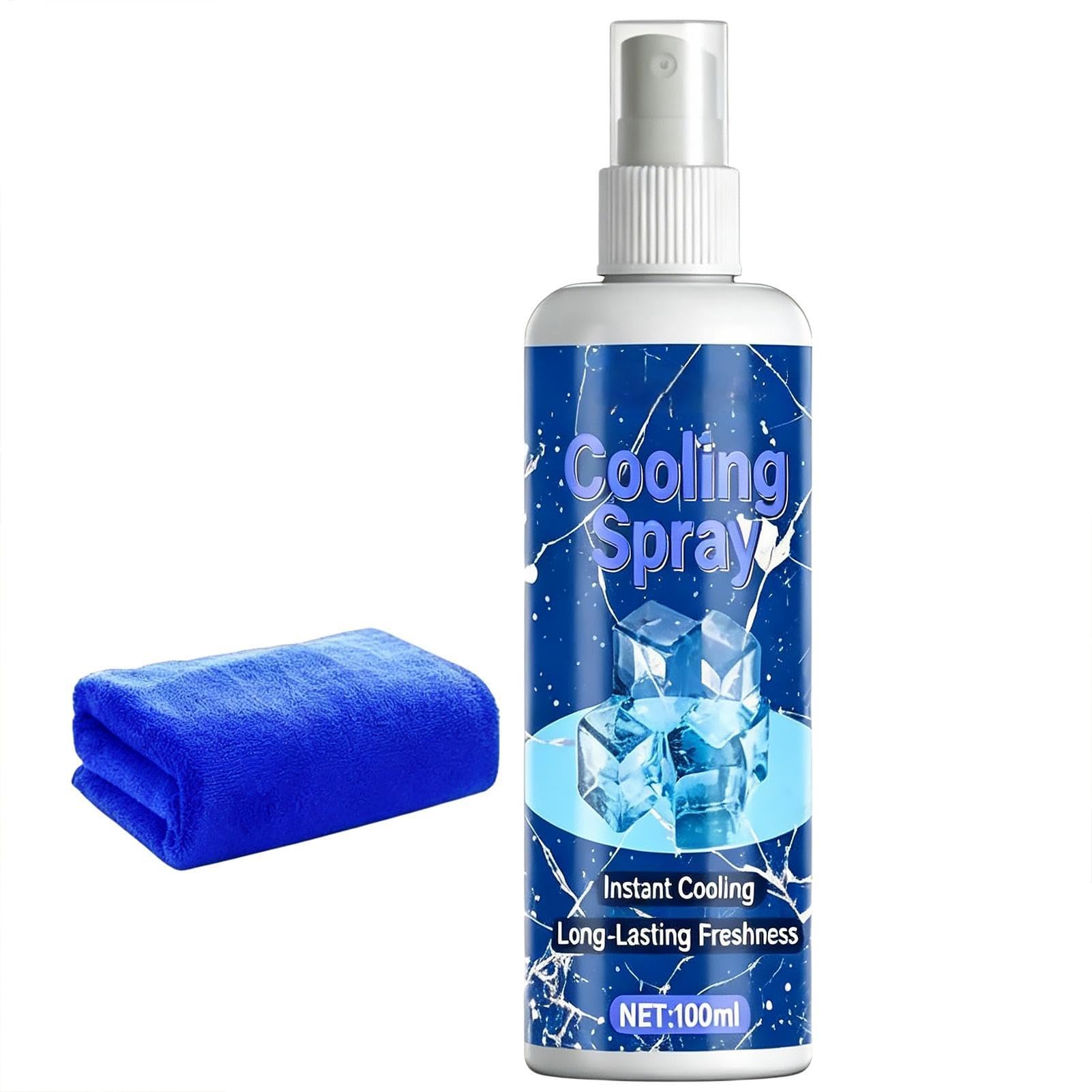 Spray Rinfrescante Per Il Corpo,100ml Freddo Istantaneo Non Untuoso Rinfrescante | Spray Per Caldo | Per Outdoor Spiaggia Piscina Picnic Escursionismo Campeggio Corsa Sport