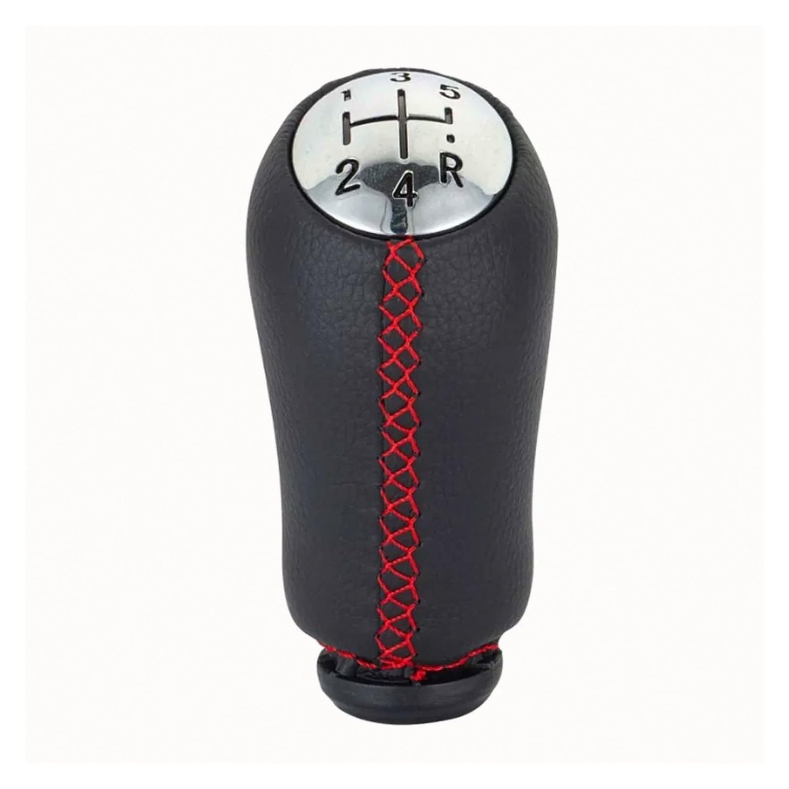 LVGVZTTGKM Gear Knob for 1 to 5-Speed Manual Shift Black/Red/White Upgrade