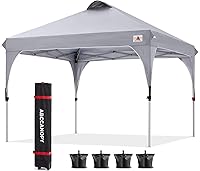 Vista 30 de ABCCANOPY - Toldo desplegable de 10 x 10 pulgadas, para exteriores, portátil, ideal para la playa; toldo con bolsa de transporte con ruedas, 4 sacos