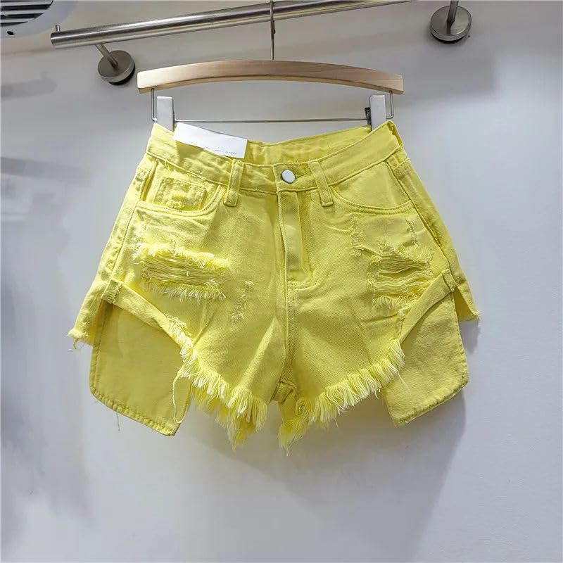 Short en jean patchwork pour vos sorties d'été et festivals rétro - 4
