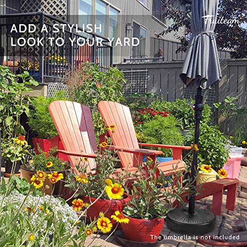 Fruiteam 51Lbs Outdoor Fillable Plastic Patio Umbrella Base, Heavy Duty Market Table Umbrella Base Weighted Stand, For Outdoor, Garden, Pool (Black) #TOP1