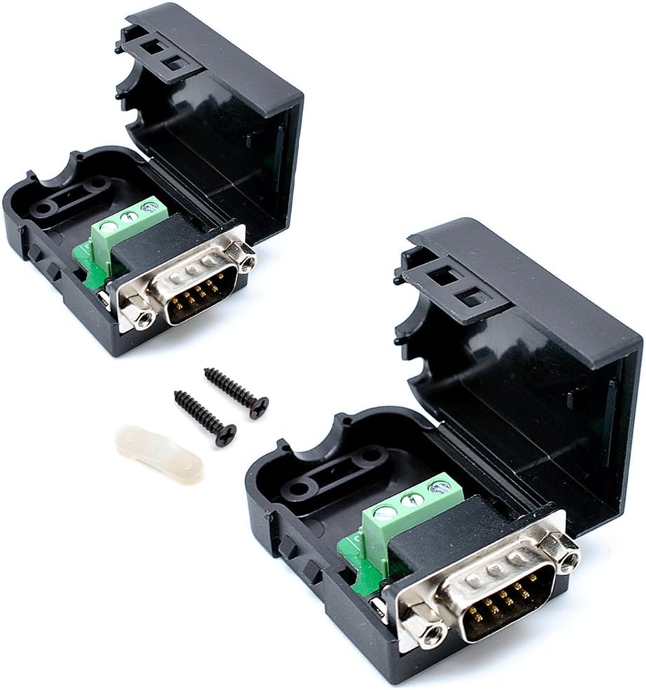 Oiyagai 2 Stück DB9-G3 9 Pins Stecker Adapter mit MUT Verbinder RS232 ...