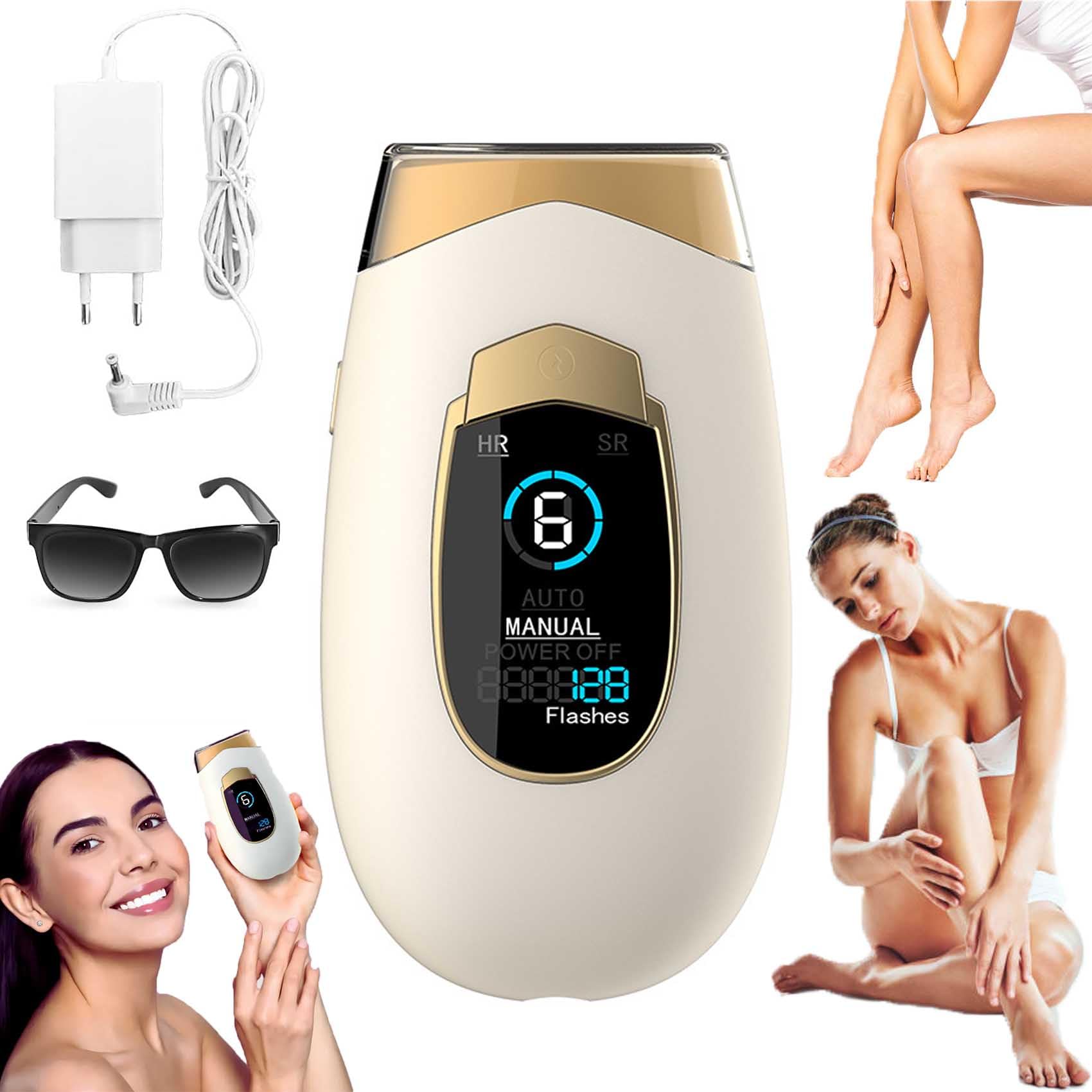 LumiSilk Lumina Luce Pulsata - Lumina Da LumiSilk Epilatore Luce Pulsata, Protettivo Epilatore LucePulsata, 6 Livelli Di Intensità-Indolore, Sicuro E Delicato, Adatto a Tutte Le Parti (Bianco)