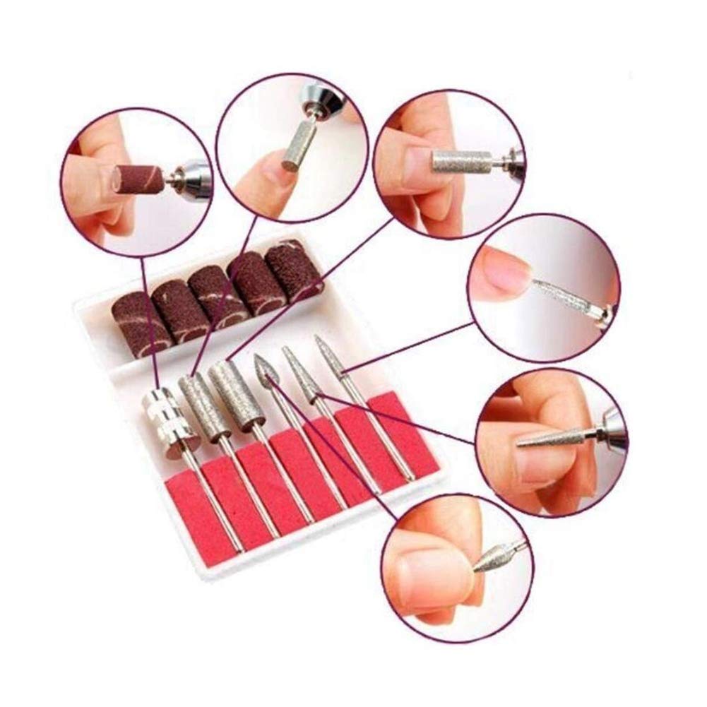 Pulidor Limado Profesional Acrilico Pulidor de Uñas Profesional 30000RPM Manicura Pedicure Equipo Eléctrico Arte de uñas Archivo Perforar Gel de curado Esmalte de uñas Herramientas de manicura, gold