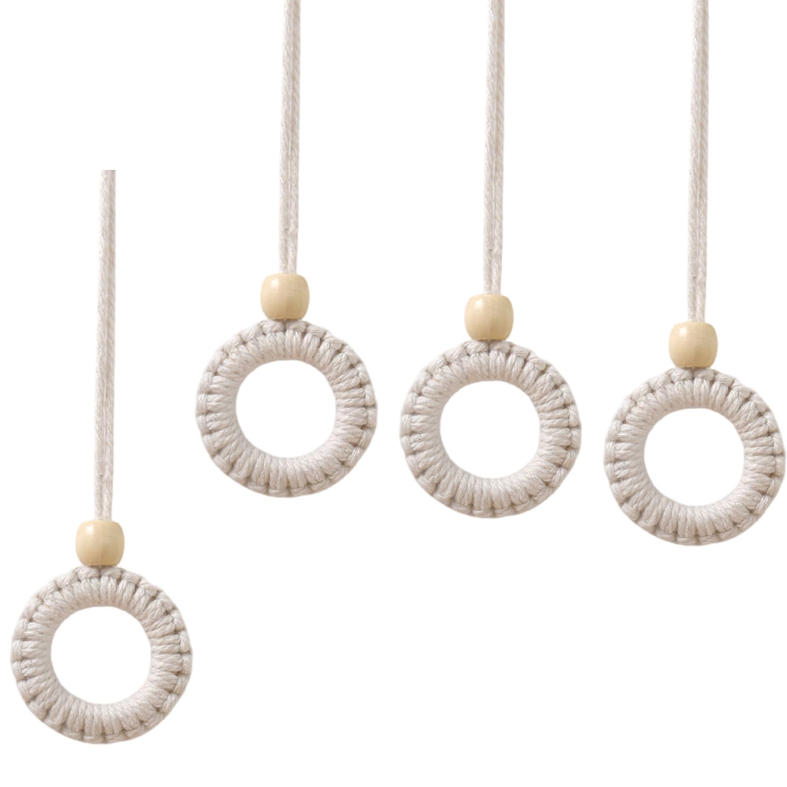 Styles Handcrafteds Curtain Tie Backs with Wood Beads Tiebacks for Indoor and Outdoor Curtain Cotton HandWoven Tiebacks